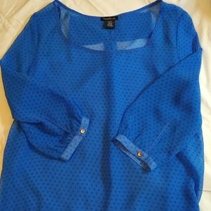 Sheer Michael Brandon top (L)